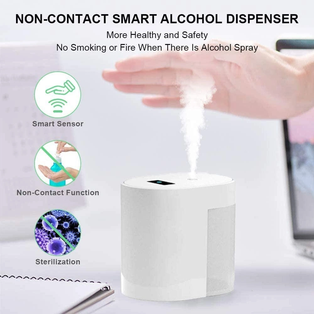 Mini Automatic Alcohol Disinfection Sprayer Infrared Induction Sensor Touchless Leakproof Intelligent Hand Sterilizer